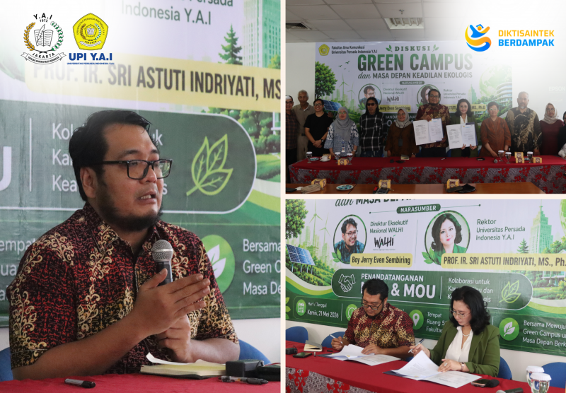 Wahana Lingkungan Hidup Soroti Pentingnya Keadilan Ekologis dalam Seminar Kampus Ramah Lingkungan di UPI Y.A.I