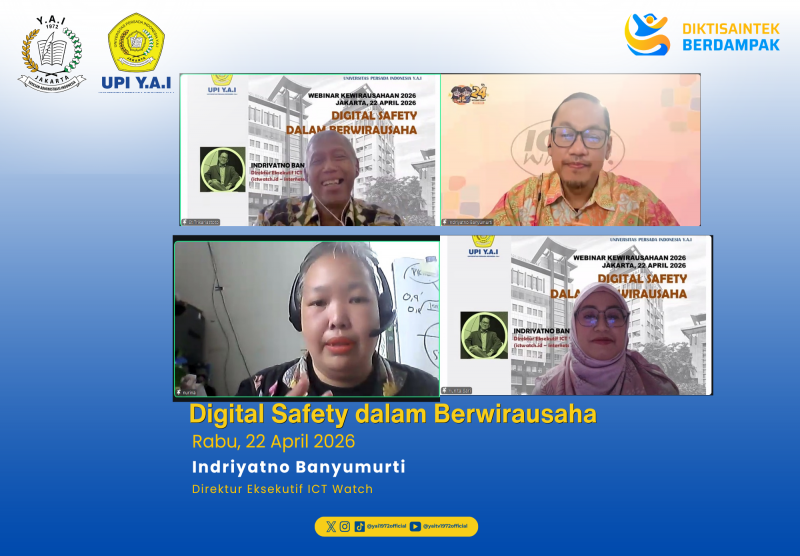 Webinar “Digital Safety dalam Berwirausaha” oleh LPK UPI Y.A.I: Bekali Mahasiswa Hadapi Risiko Dunia Digital