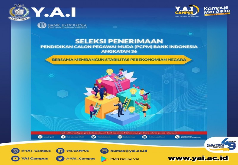 Seleksi Penerimaan Pendidikan Calon Pegawai Muda (PCPM) Bank Indonesia Angkatan 36
