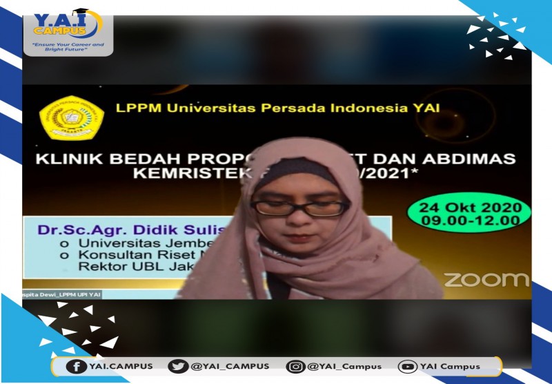 Webinar : KLINIK BEDAH PROPOSAL RISET DAN ABDIMAS KEMRISTEK BRIN 2020/2021