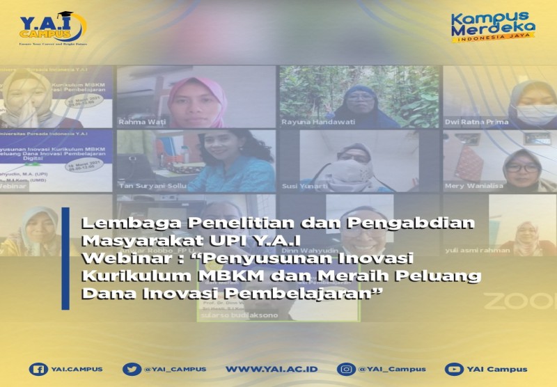 Webinar Penyusunan Inovasi Kurikulum MBKM dan Meraih Peluang Dana Inovasi Pembelajaran Digital