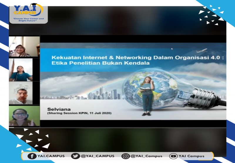 Webinar sharing session bertema kekuatan internet dan networking dalam organisasi 4.0.